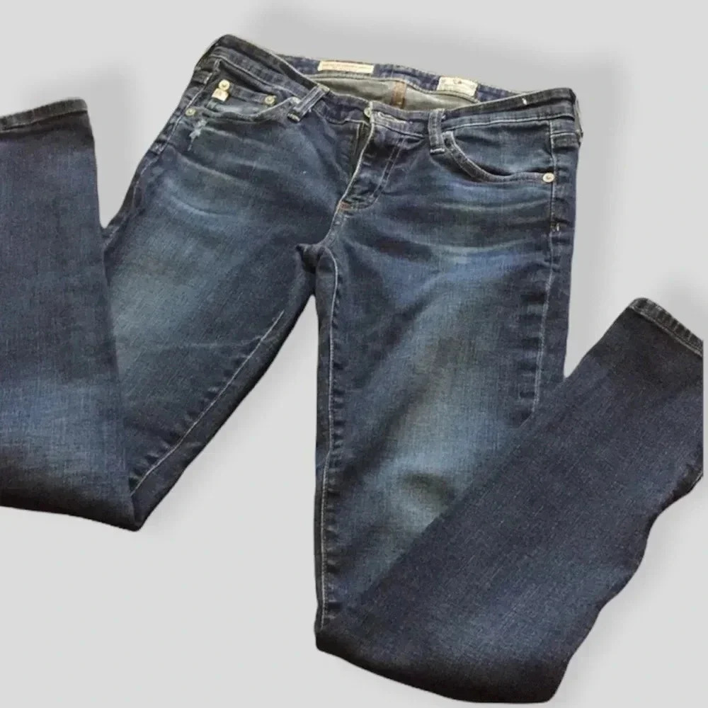 Ag Adriano Goldschmied zip up ankle jeans
